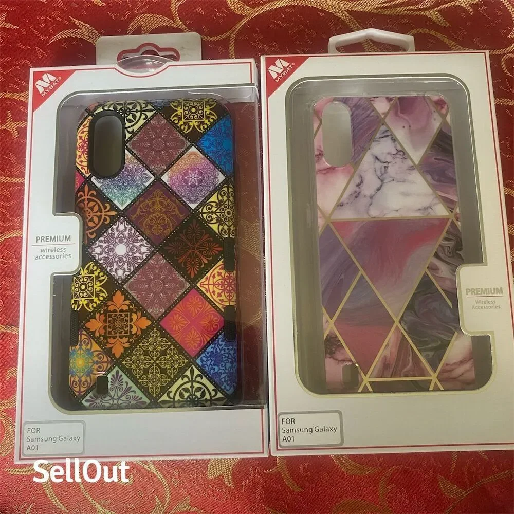 Samsung Galaxy A01 Phone Cases Set of 2 Shock & Scratch Resistant